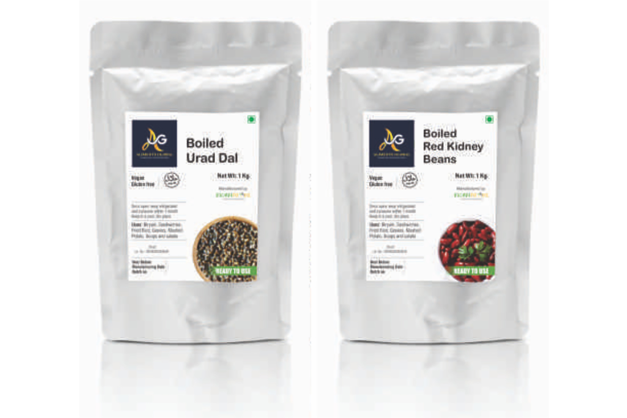 Ready to Cook Grains including boiled lentils, chickpeas, beans, and pulse solutions for food preparation